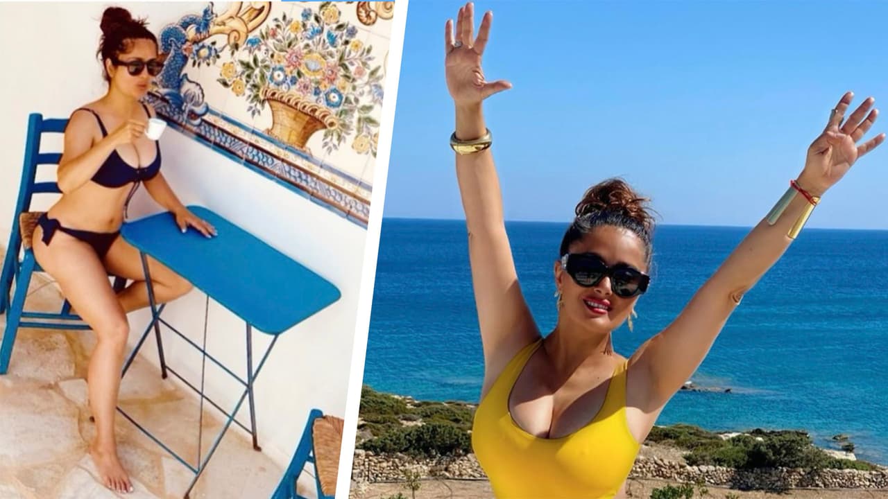 <b>Salma Hayek</b> es otra de las famosas que tienen más de 50 años y a quien le encanta publicar fotos en trajes de baño completos y bikini por igual. En el 2020, por ejemplo, celebró sus 54 con estas prendas: 
<b>míralo en el video.</b>
