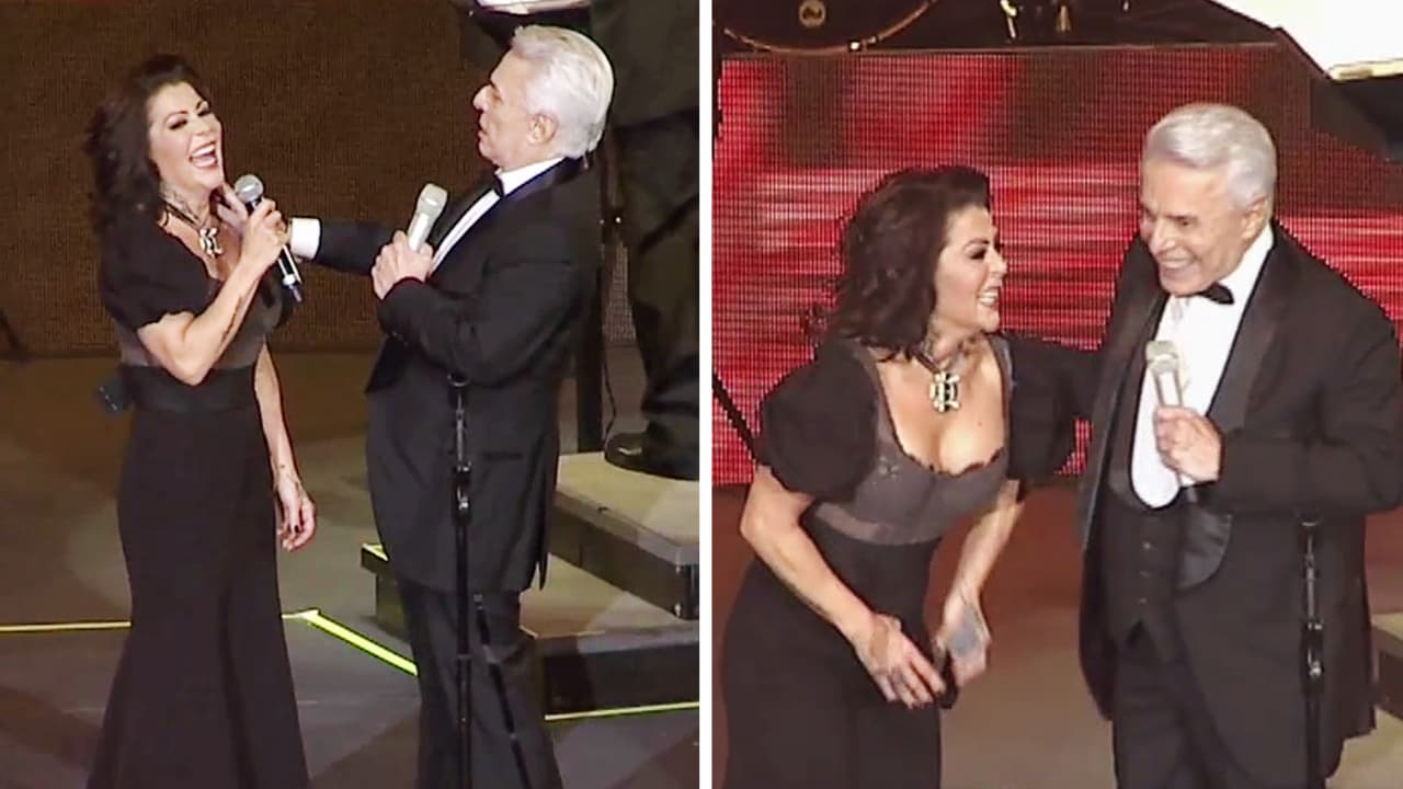 Alejandra Guzmán fue la invitada de honor al festejo de 60 años de carrera de su papá Enrique Guzmán