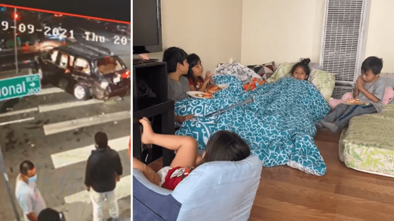 “Gracias a Dios, es un milagro”: los 7 niños del accidente en Oakland ya están en su casa