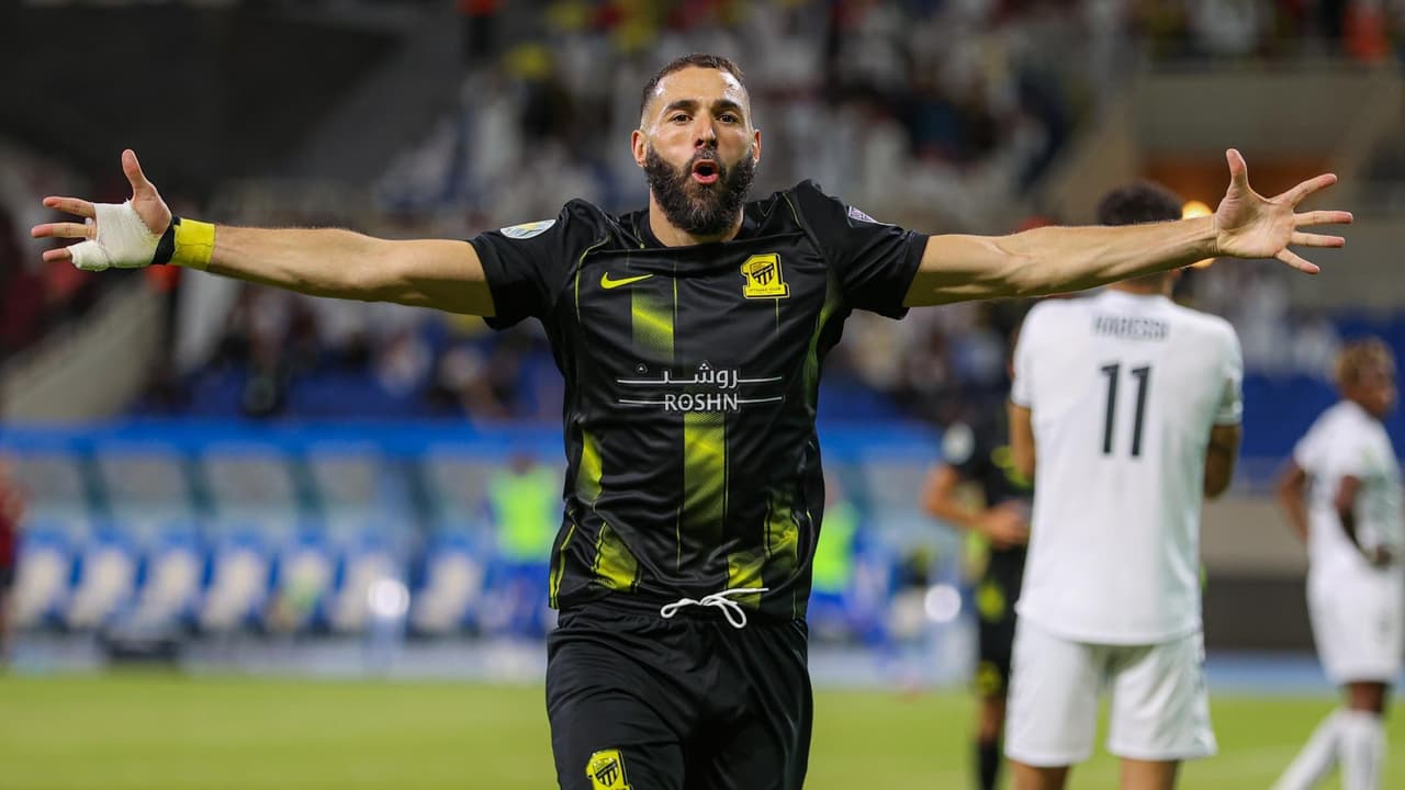 Benzema anota segundo golazo con Al Ittihad en Liga de Campeones árabe