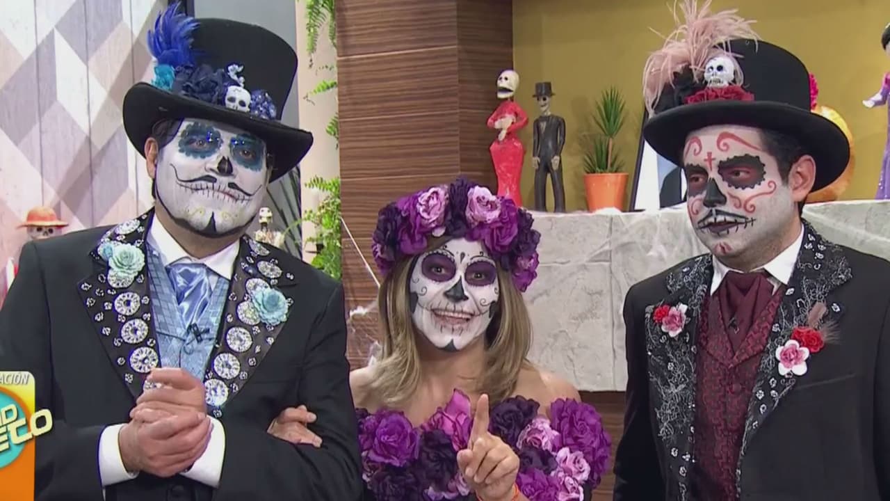 Este trío derrocho alegría en el set de HOY durante la celebración del Día de Muertos.