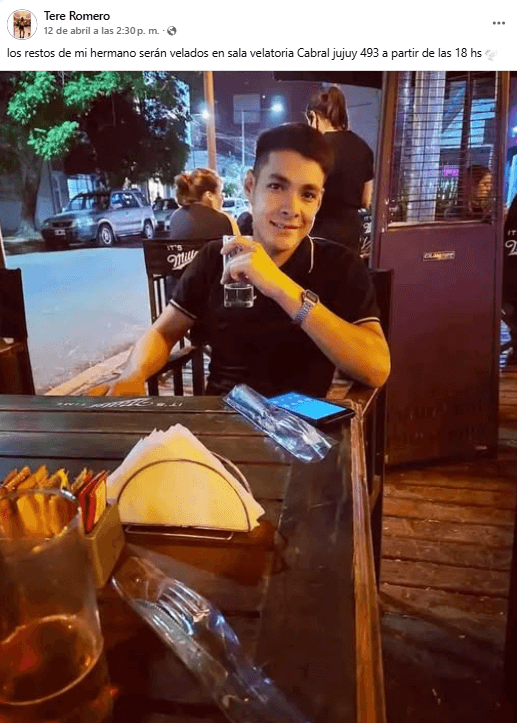 Tere, hermana de Jonathan Romero, dio a conocer detalles de su funeral.