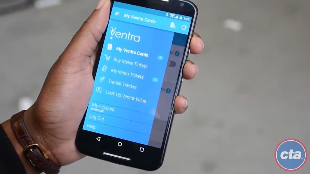 ¿Qué sucede con la aplicación de Ventra?  Metra, CTA y Pace responden