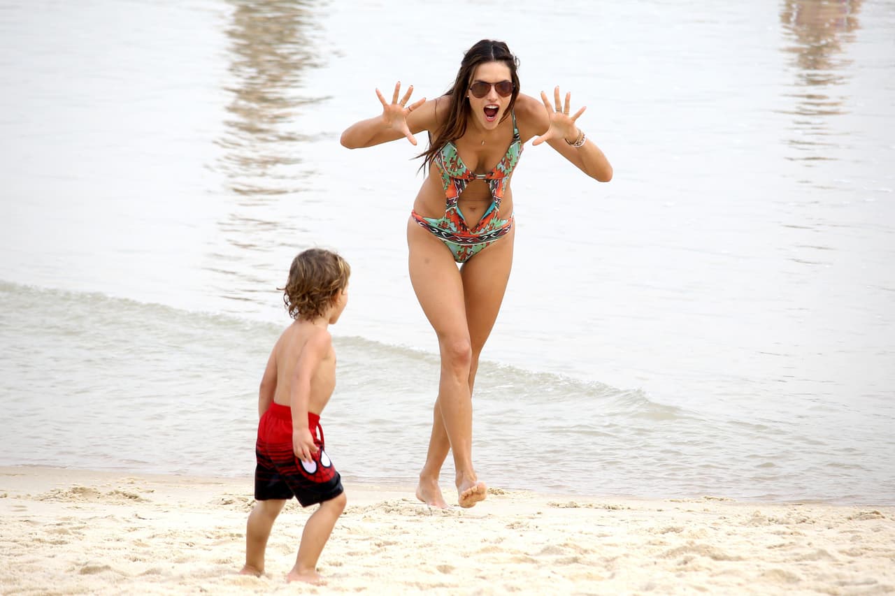 Así la cacharon en Rio.