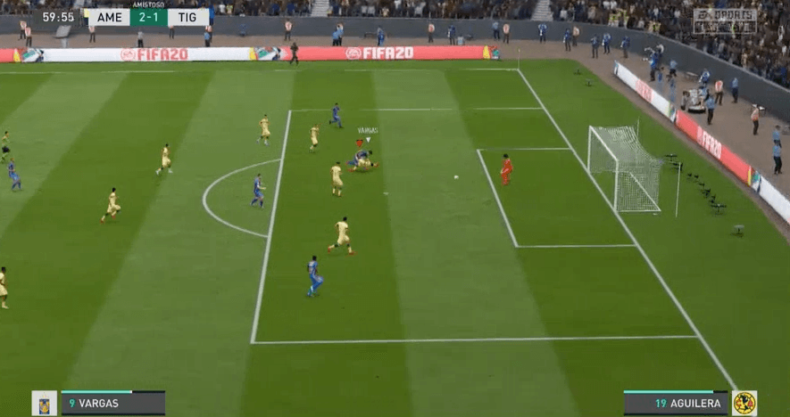 Nahuel Guzmán perdío 3-2 ante el América de Gio dos Santos que suma los primeros tres puntos en el torneo virtual de la eLiga MX.