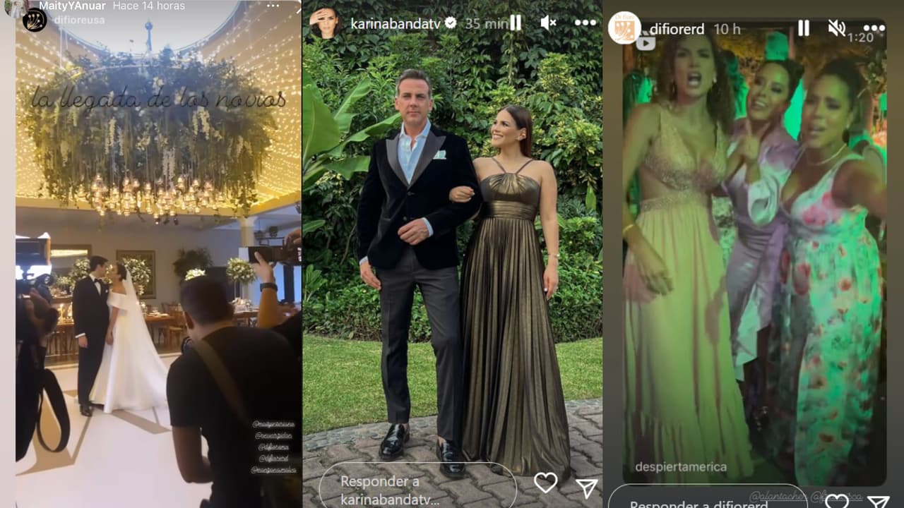 La boda de Maity Interiano y Anua Zidan se llevó a cabo en Cuernavaca, Morelos, hasta donde se trasladaron varios de los integrantes de la familia Univision.
