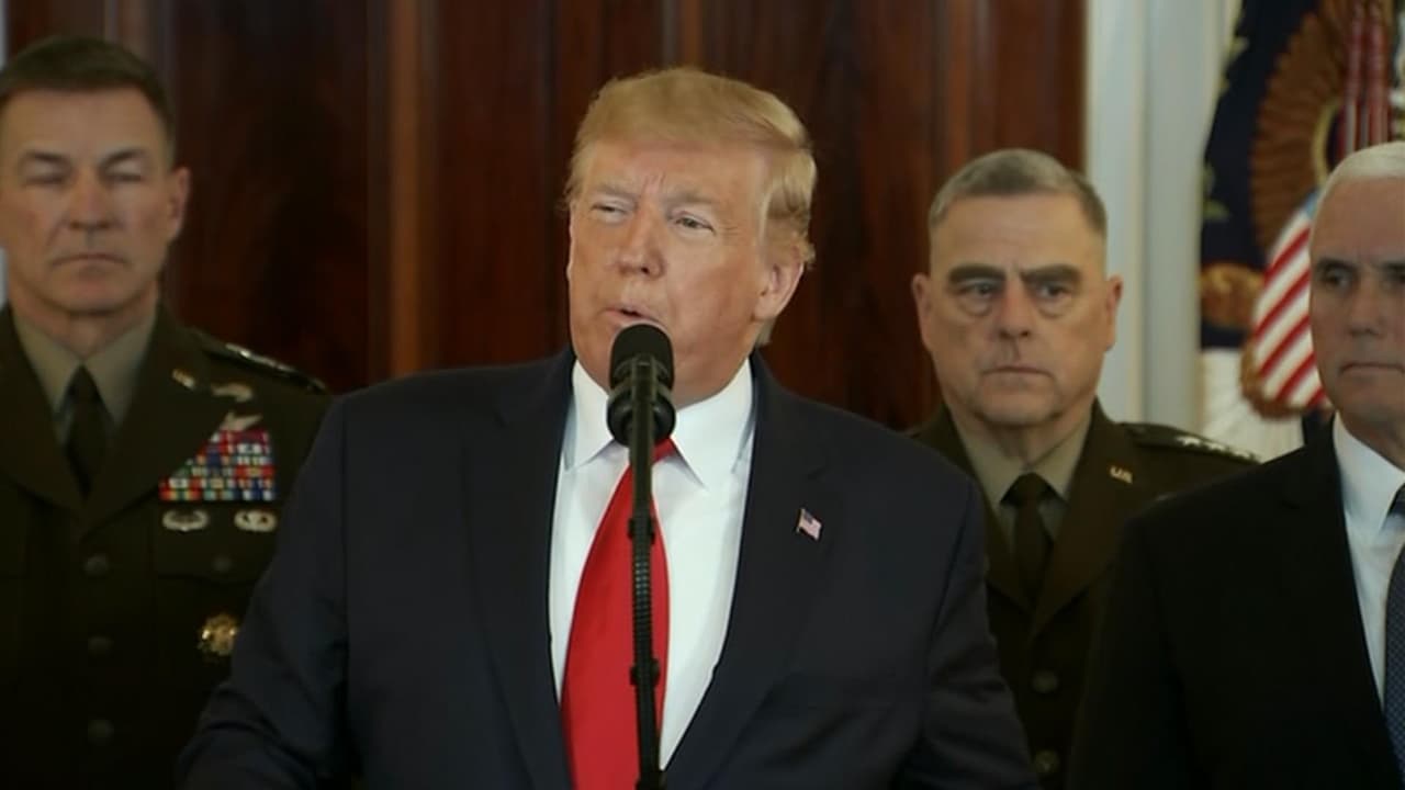 Trump aleja un mayor conflicto militar con Irán al usar un tono "suave" en su mensaje tras el ataque con misiles