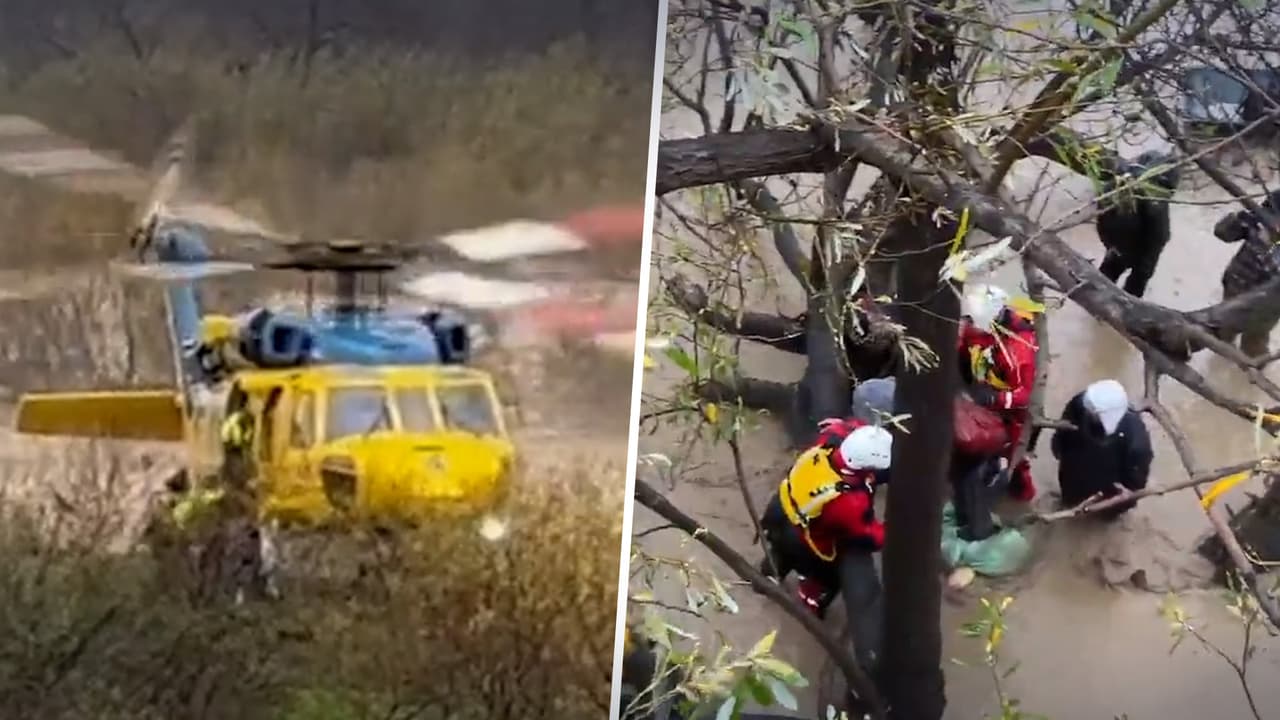14 personas fueron rescatadas del río Ventura tras las intensas lluvias