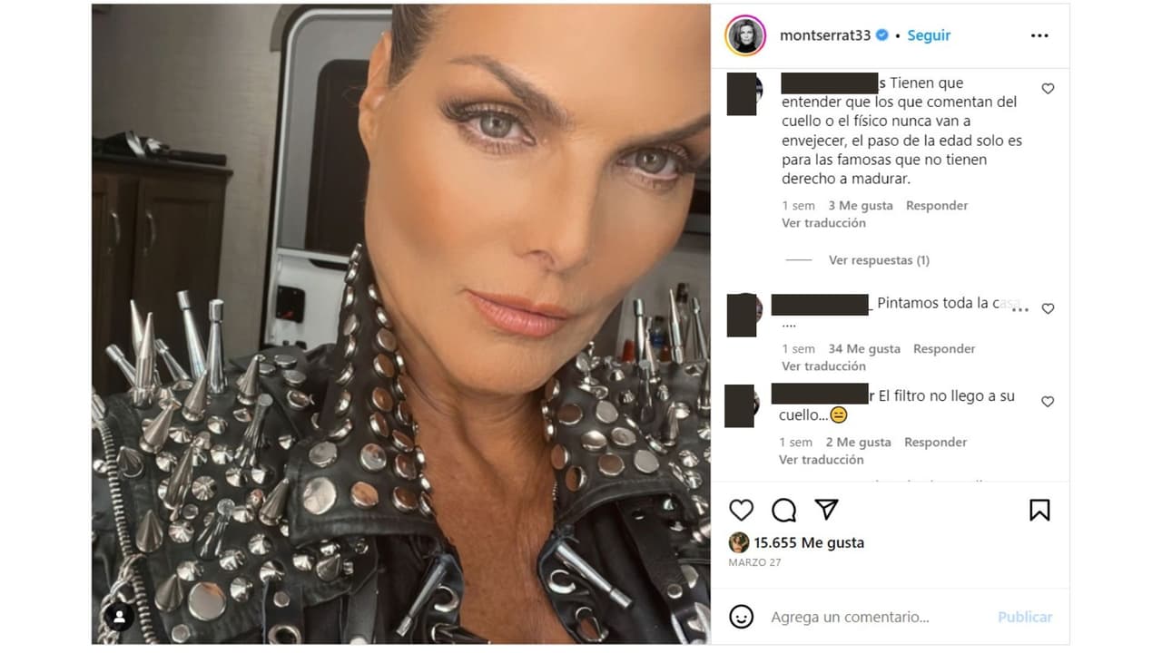 Montserrat Oliver ha recibido críticas en su cuenta de Instagram.
