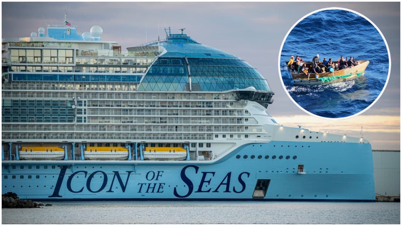 Icon of the Seas, el crucero más grande del mundo, rescata a 14 balseros cubanos