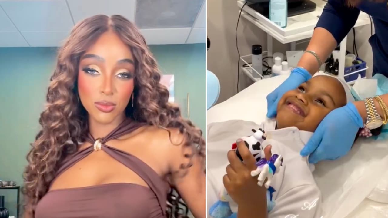 Amara La Negra responde a críticas tras video de sus hijas en un simulacro de facial 