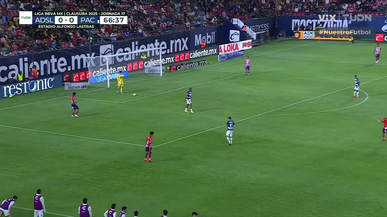 ¡El balón se niega a entrar en el arco de San Luis! Pachuca quiere el primero