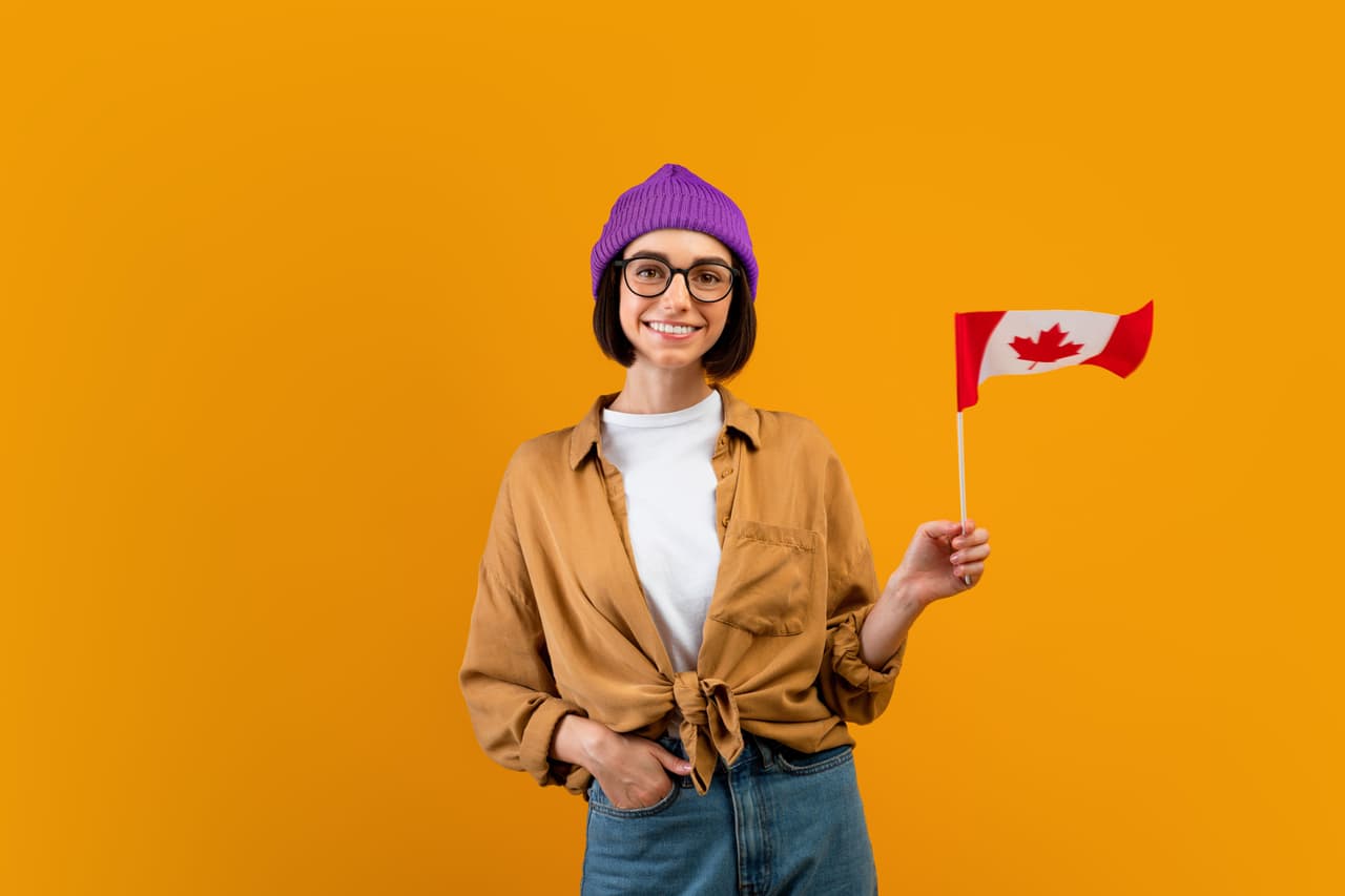 Mujer en Canadá.