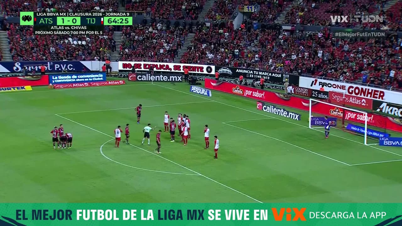 ¡Golazo, azo, azo, azo del Atlas! Doblete de Ponchito González