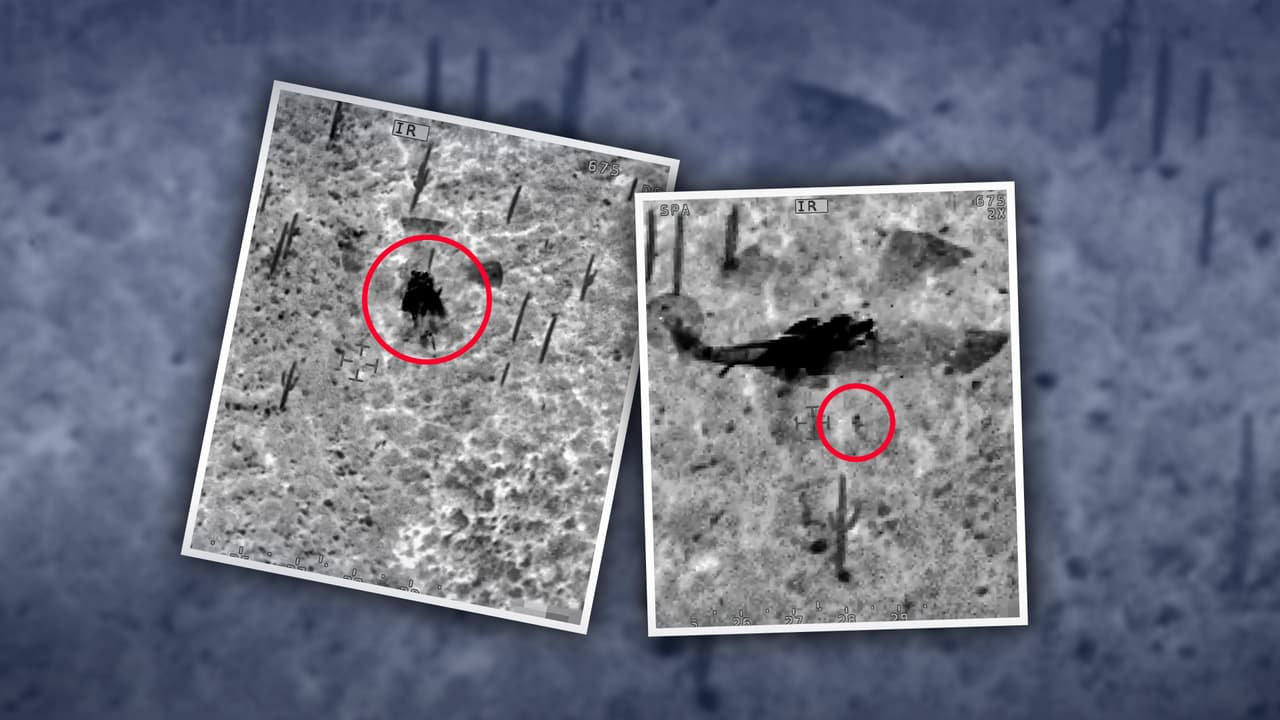 Así fue el dramático rescate de un migrante atrapado en las montañas de Arizona