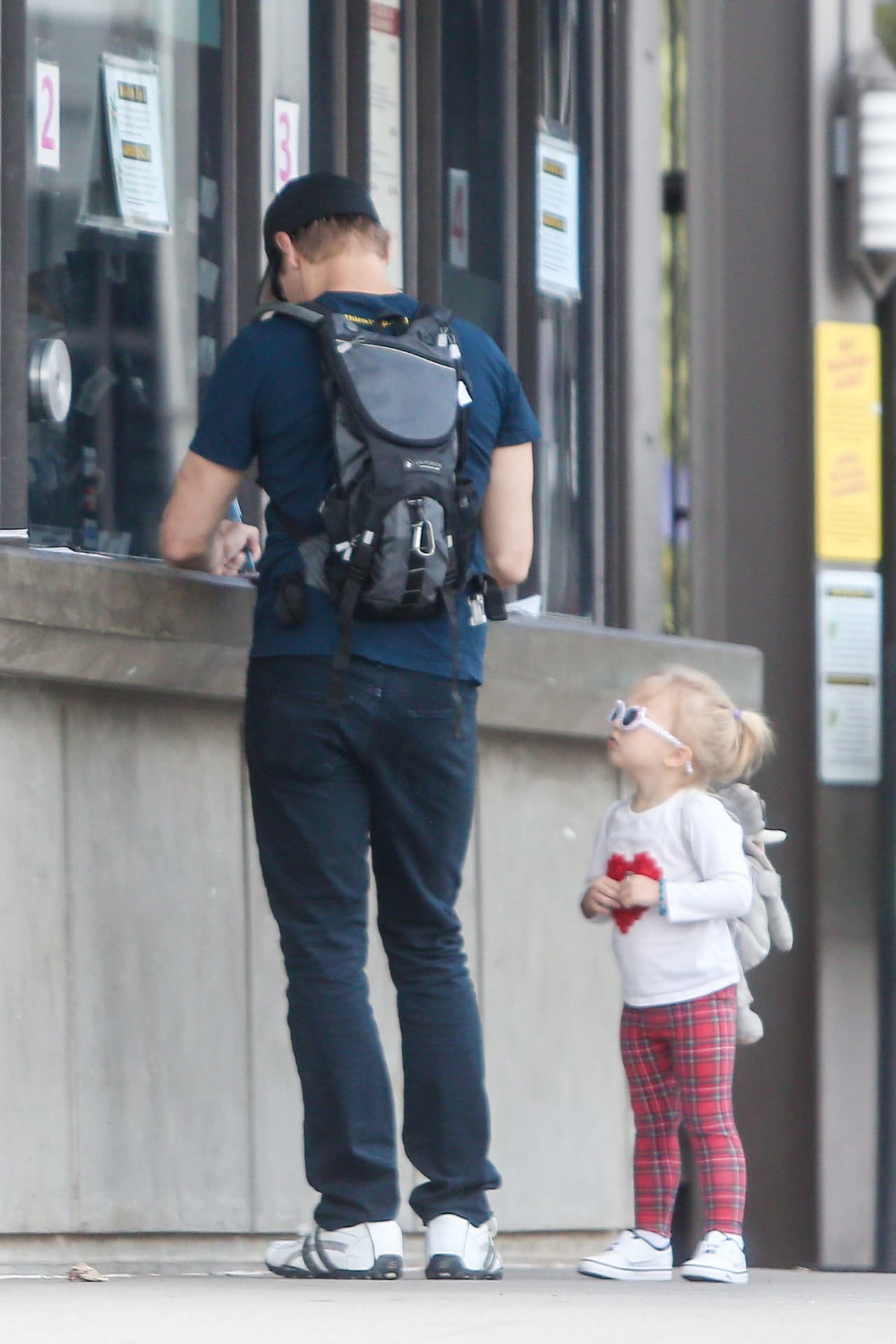 El actor nominado al Oscar con su adorable nena.