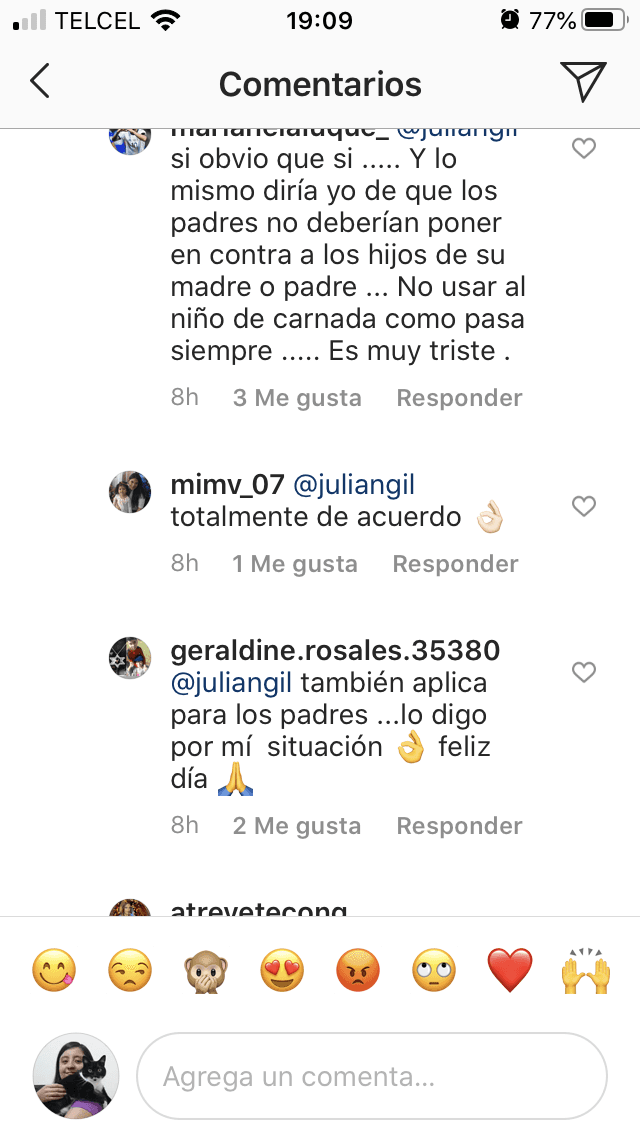 Los seguidores del show emitieron su opinión respecto al mensaje de Gil, aunque hubo quienes mostraron su desacuerdo, también estuvieron aquellos que lo apoyaron. El actor de Por Amar Sin Ley se mantuvo al pendiente de las respuestas.