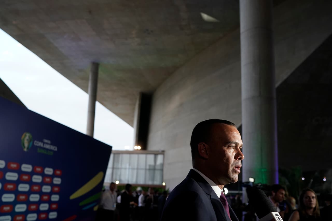 Rafael Dudamel haciendo acto de presencia en Río de Janeiro. El entrenador de la Selección de Venezuela al momento de su llegada.