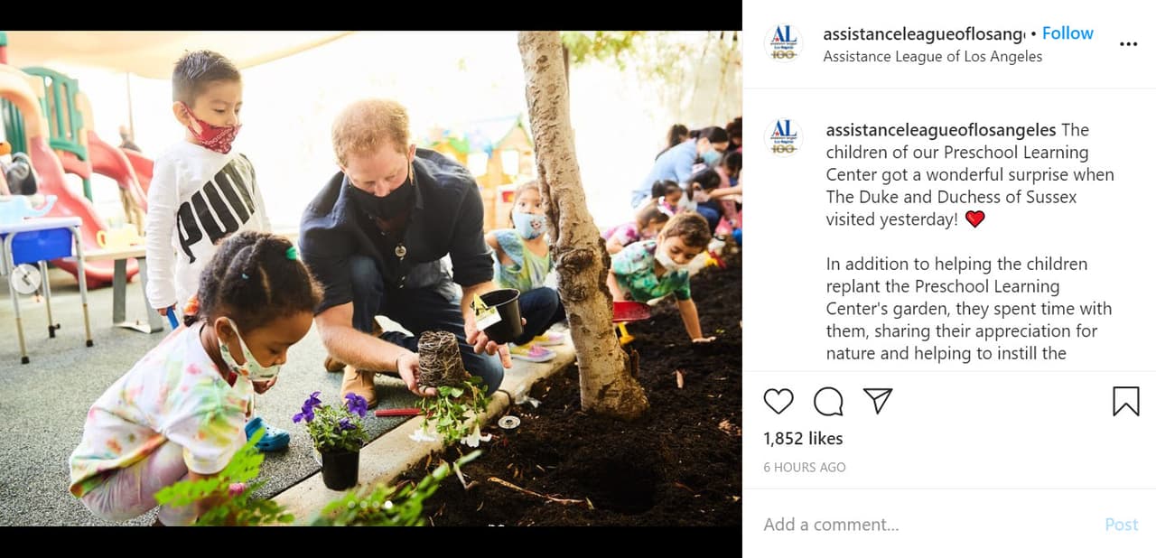 Fueron invitados para una mañana de jardinería, aprendizaje y diversión, según constataron
<b><a href="https://www.instagram.com/p/CEl2R8JgFKC/" target="_blank"> imágenes publicadas </a></b>por la institución en su cuenta de Instagram.
<br>