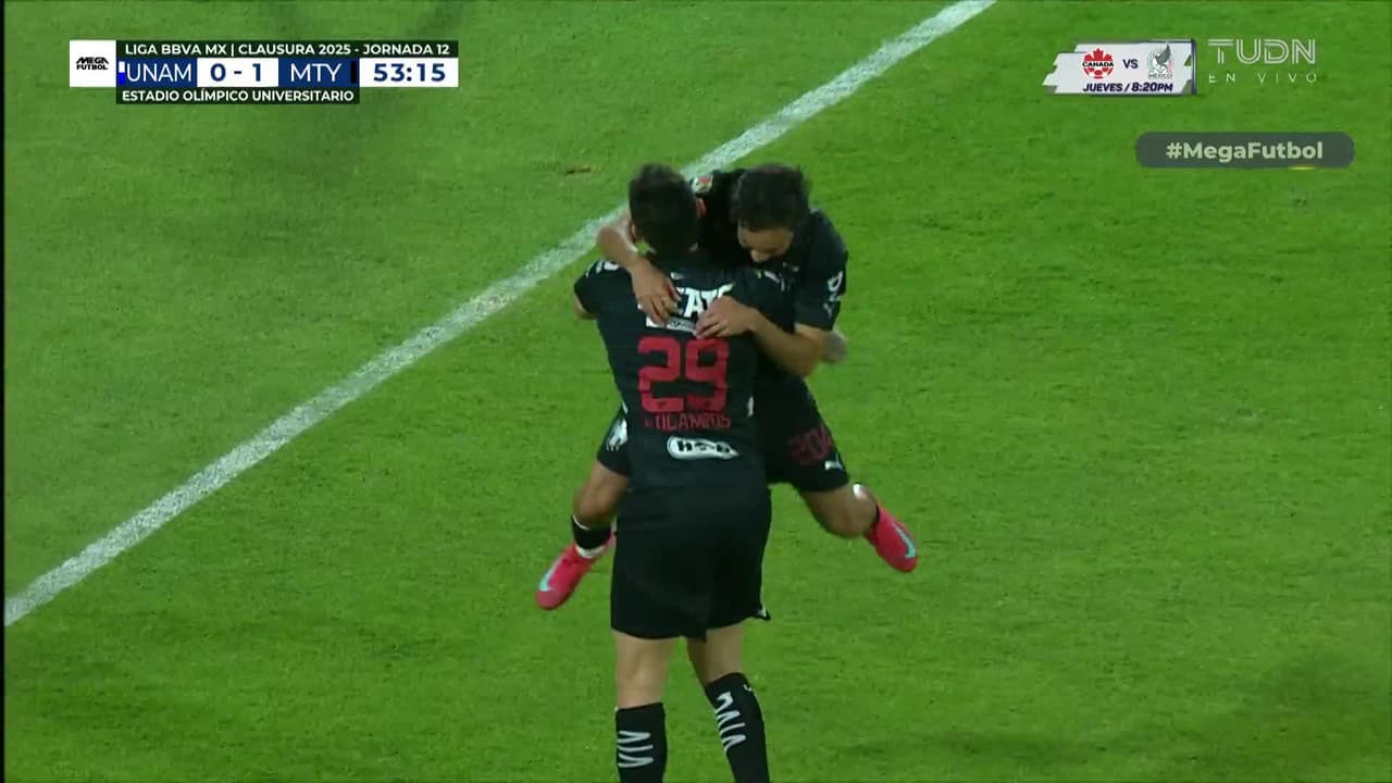 ¡Golazo de Fimbres! Rayados aumenta la ventaja sobre los felinos