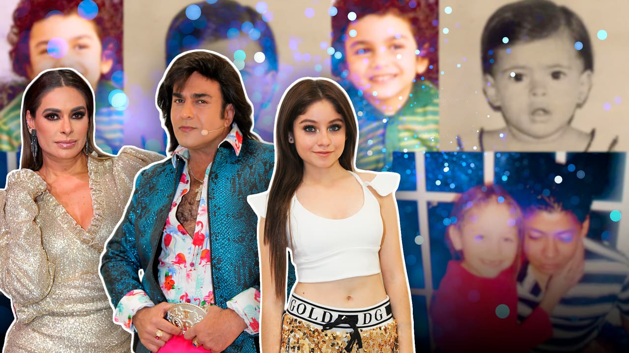 Karol, Galilea y Albertano revelan fotografías inéditas de su niñez 