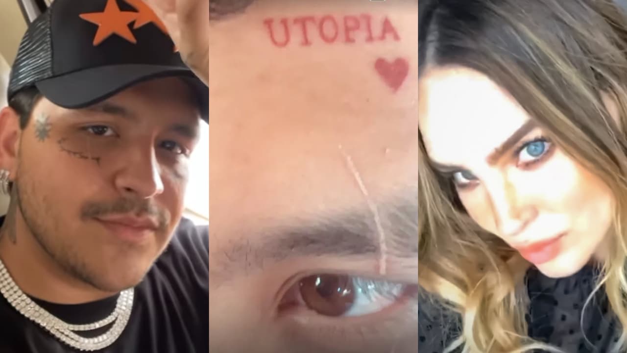¿Christian Nodal se borró un tercer tatuaje de Belinda? Estas fotos levantan sospechas
