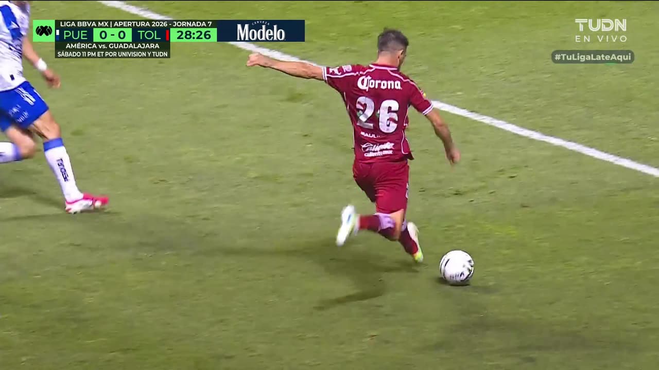 ¡No te creo! Paulinho perdona una clarísima frente al arco del Puebla