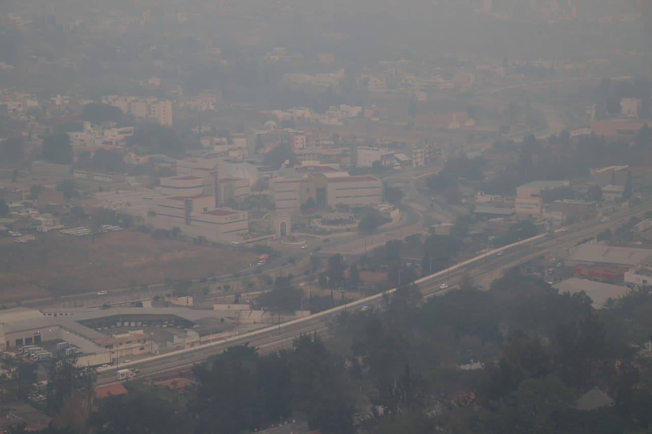 Los incedios forestales también se registarron en otros puntos del país, como el sureño estado de Guerrero. Vista panorámica de la ciudad de Chilpancingo.