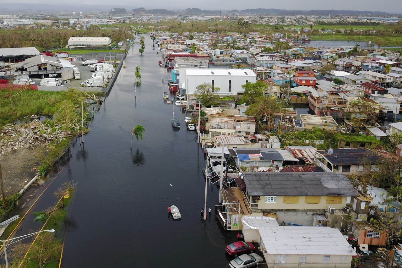Los campos de la zona agrícola de Yubacoa afectados por la inundación.