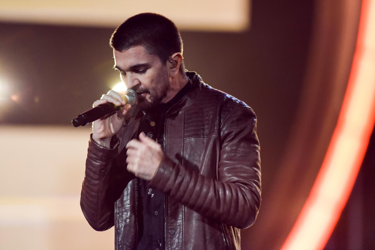 Juanes llegó al segundo día de ensayos en Latin GRAMMY.