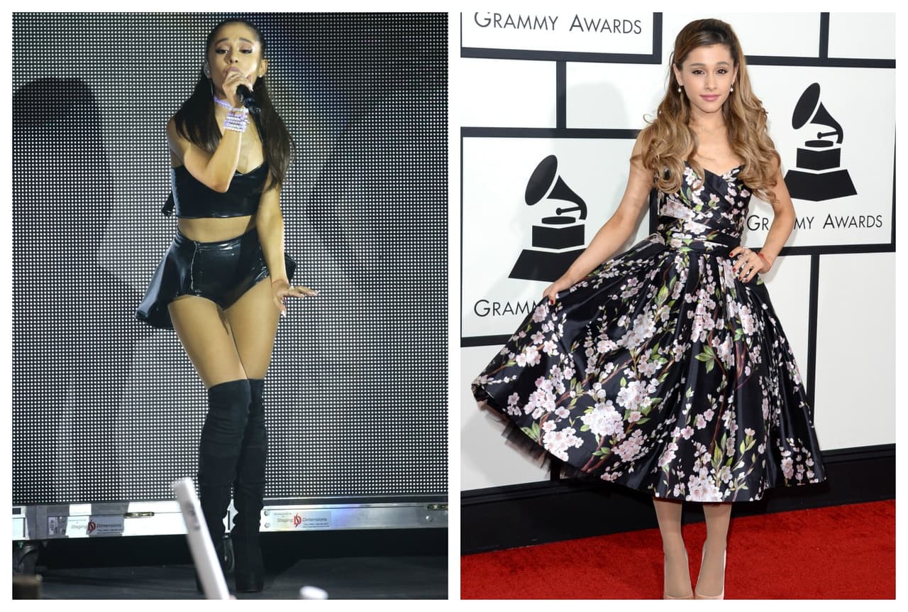 Otra linda cara que puede o no cubrir sus encantos, pero siempre verse guapa, es Ariana Grande.