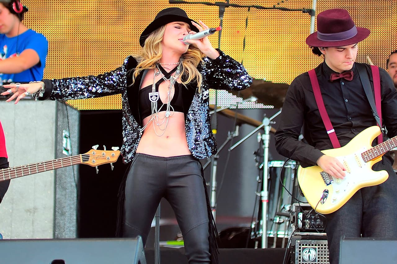 Así fue como deleitó a los cientos de mexicanos presentes.