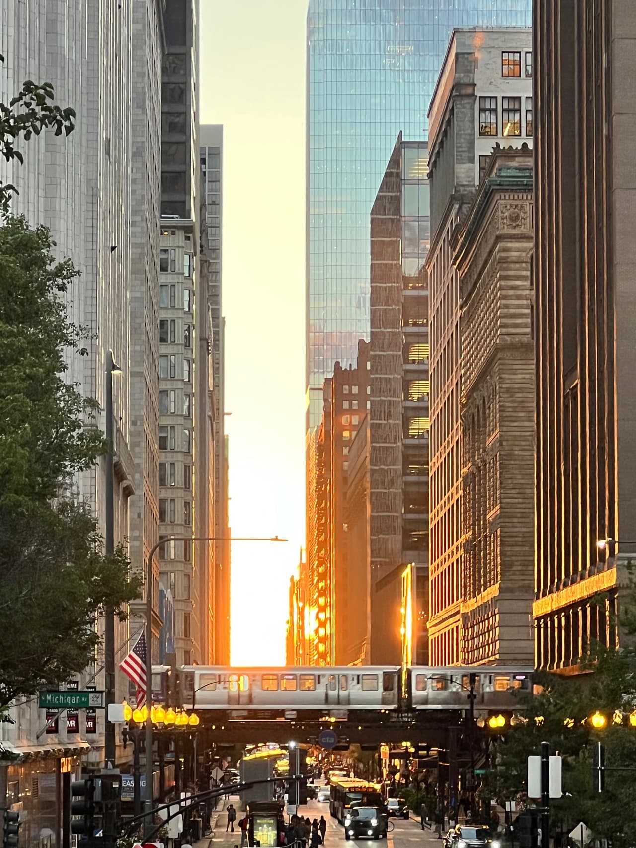 Chicagohenge otoño 2022 en Chicago. ¿Tú cómo viviste el fenómeno este año?