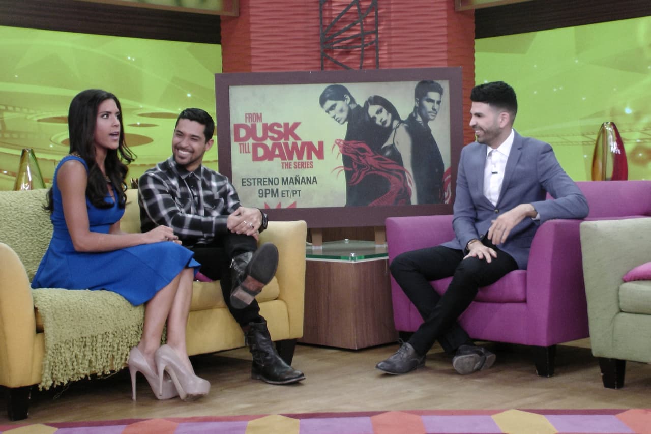 La reina de Nuestra Belleza Latina estaba un poquito nerviosa con su llegada.