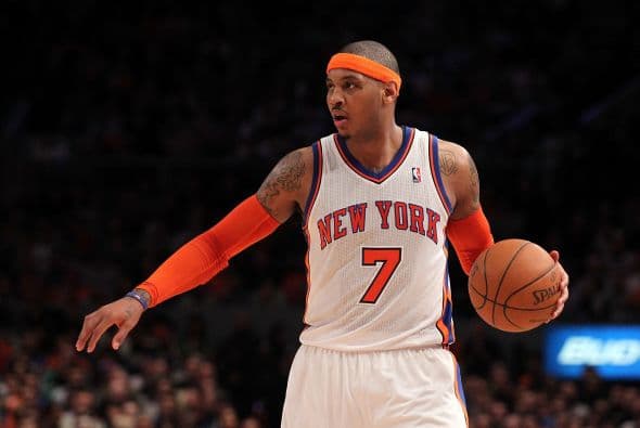 23. CARMELO ANTHONY- Además de su talento deportivo, el ganar dinero también parece ser una de las características de Anthony, y eso lo decimos luego de conocer que en un año el deportista recaudó $25.1 millones.
