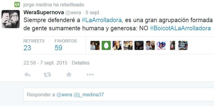 A pesar de las negativas a su show, hubo fanáticos que los defendieron.