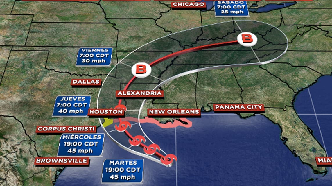Qué se puede esperar de la tormenta tropical Cindy que se acerca a las costas texanas
