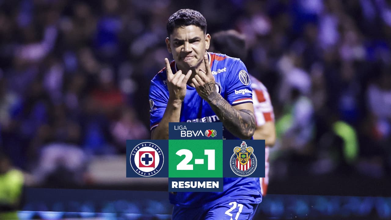 Cruz Azul acaba con el invicto de Chivas; Ángel Sepúlveda aplicó la 'ley del ex'