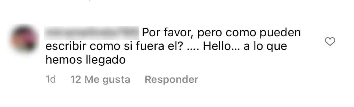 También hubo seguidores que criticaron que se publicaran palabras "como si fuera él".
<br>
