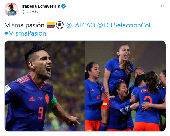 Isabela Echeverri, jugadora de la Selección de Colombia