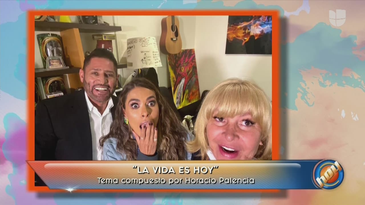 "Traemos nueva canción de entrada, la escribió Horacio Palencia, quien la interpreta junto con ‘El Flaco’, Pancho Barraza y
<b> <a href="https://www.univision.com/famosos/andrea-legarreta-responde-si-es-verdad-que-ella-y-galilea-montijo-le-hicieron-la-vida-imposible-a-magda-rodriguez-fotos" target="_blank">otros pedacitos chiquitos Galilea, Andrea Legarreta</a></b>, Lambda (García), (Andrea) Escalona y Paul (Stanley), para reafirmar que somos una gran familia", dijo. 
<br>