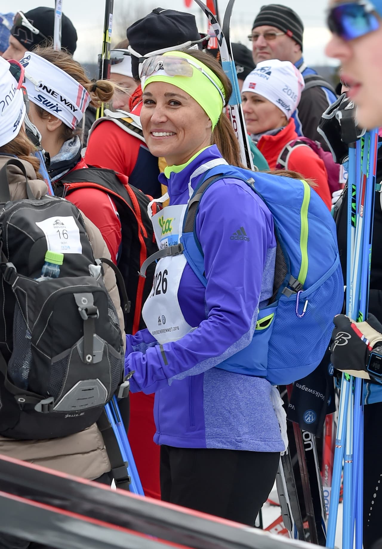 Pippa estaba muy sonriente.