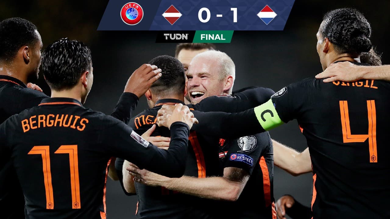 Países Bajos se mantiene en la cima tras vencer a Letonia 