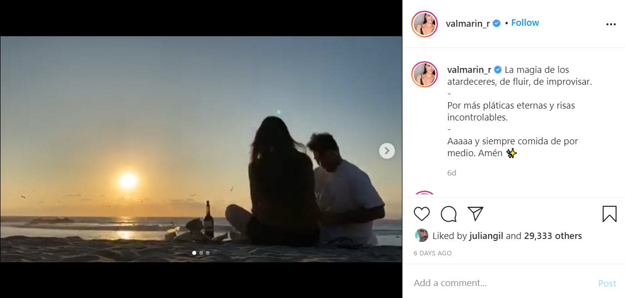 Sin embargo, 
<b>ella ha sido más discreta</b> y no hace tantas publicaciones como Gil en la red social.
<br>