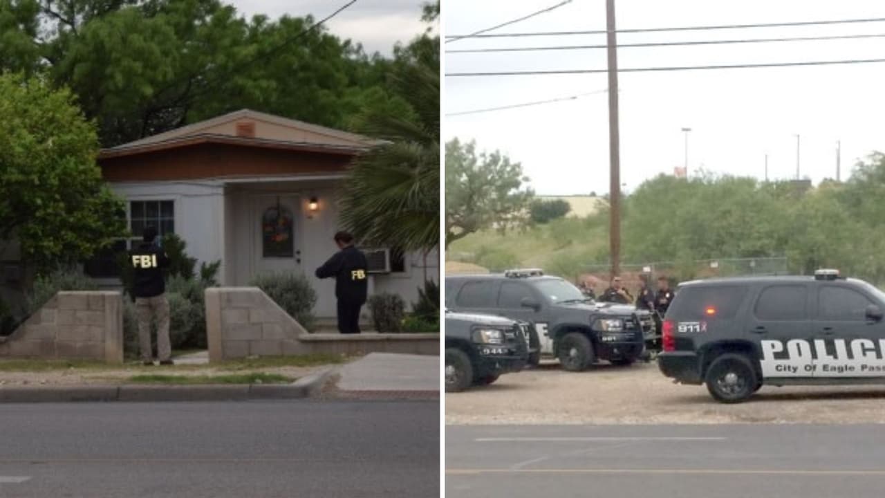 Balean domicilio de un agente federal en Eagle Pass; detienen a sospechoso