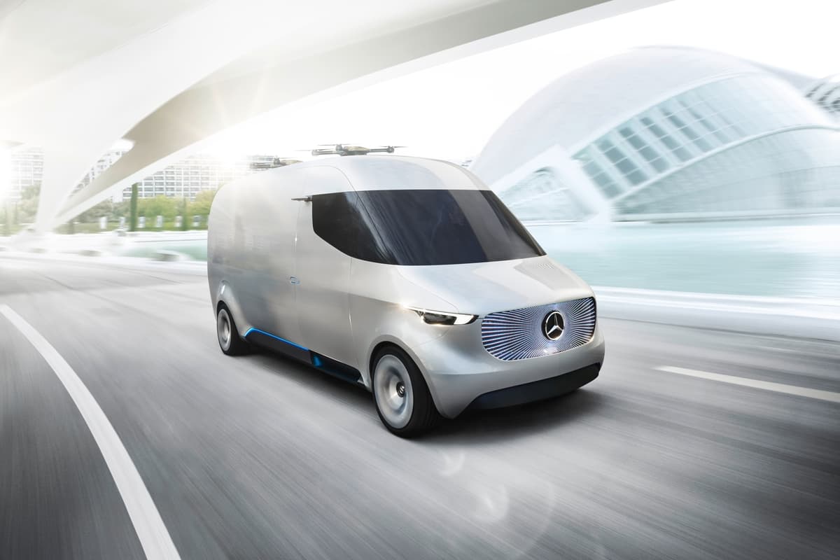 La Mercedes-Benz Vision Van es una van eléctrica y totalmente autónoma diseñada para labores de reparto de mercancía.