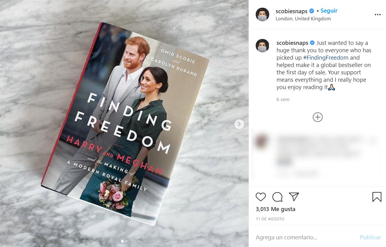 En agosto pasado salió a la venta 'Finding Freedom: Harry and Meghan and the making of a modern royal family', un libro con supuestos
<b> datos y anécdotas de la relación de los Sussex desde sus inicios</b>.
<br>