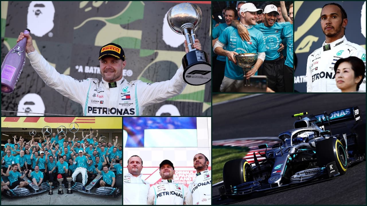 Valtteri Botas inició como tercero, lo que fue clave para que se llevara la victoria en el Grand Prix japonés.