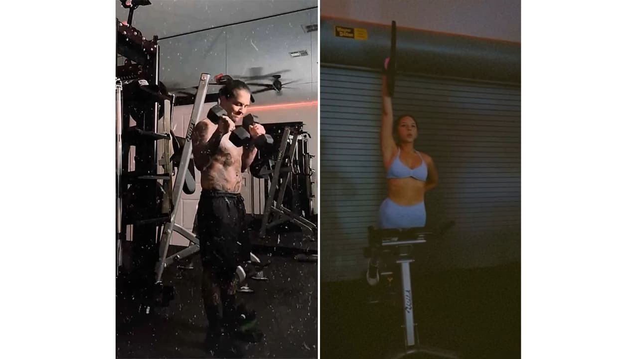 Nodal y Ángela se han dejado ver ejercitando juntos.