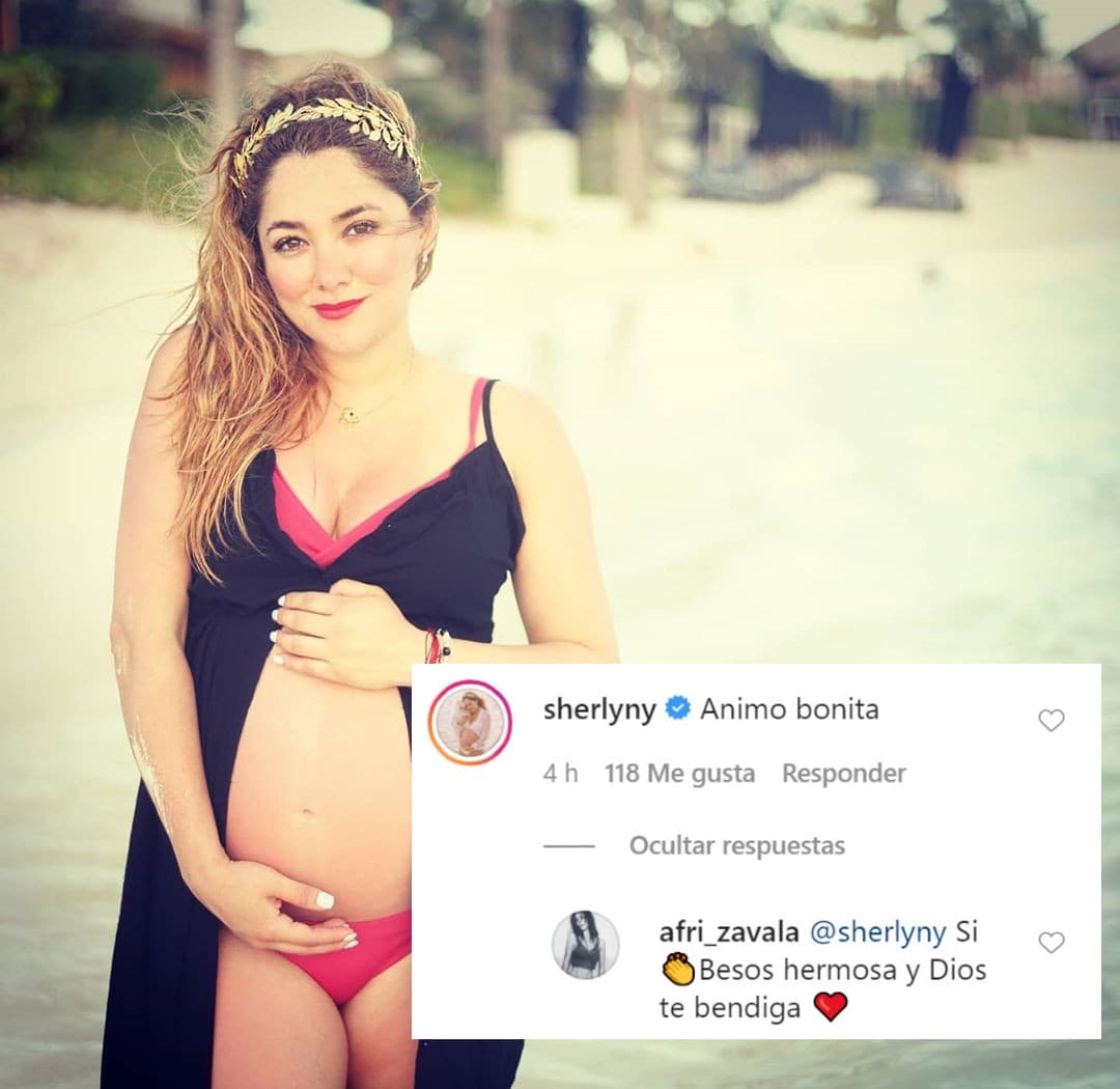 Varias famosas alentaron a África, como 
<b><a href="https://www.univision.com/radio/raul-brindis/claro-que-muero-del-miedo-algunas-veces-sherlyn-habla-sobre-su-embarazo-en-medio-de-la-pandemia-video">Sherlyn</a></b>, que también está a la espera de su primer bebé.
<br>